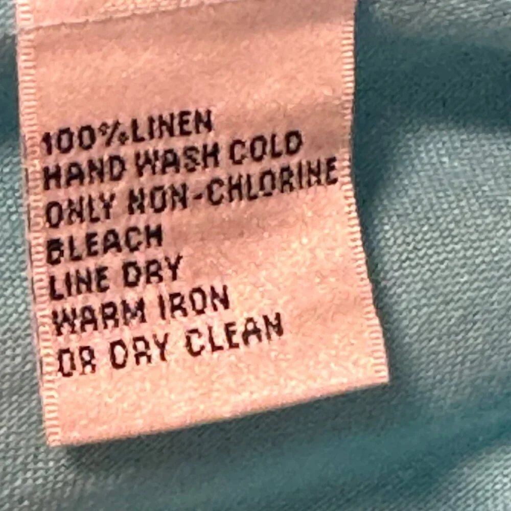 Talbots Teal Button-Up Top - Picture 4 of 12